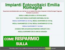 Tablet Screenshot of fotovoltaico-emilia-romagna.it